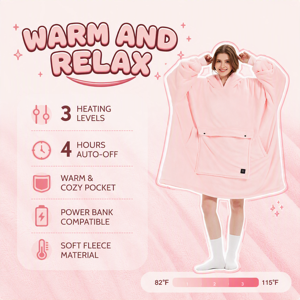 Dynacy Wearable Heated Blanket